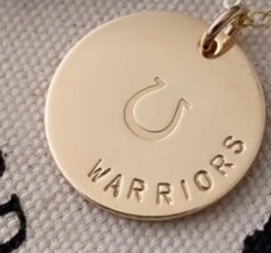 Warrior Horse Rescue Big coin Necklace