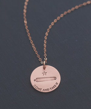 ‘Come And Take It’ Coin Necklace