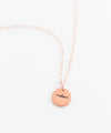 Jet Plane Tiny Coin Necklace