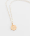 Military Boots Tiny Coin Necklace