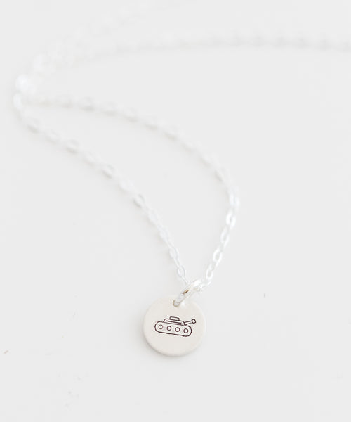 Tank Tiny Coin Necklace