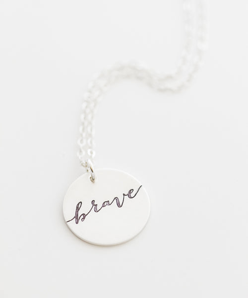 'Brave' Coin Necklace