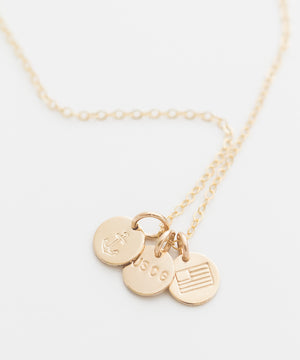 United States Coast Guard Tiny Coin Necklace