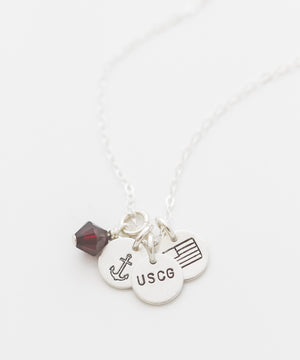 United States Coast Guard Tiny Coin Necklace