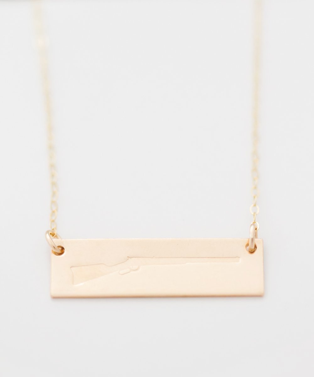 Frontier Rifle Bar Necklace