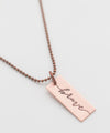 'Brave' Tag Necklace