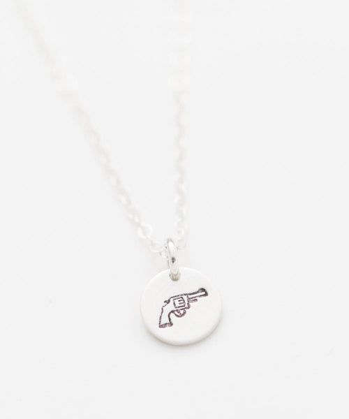 Handgun Tiny Coin Necklace