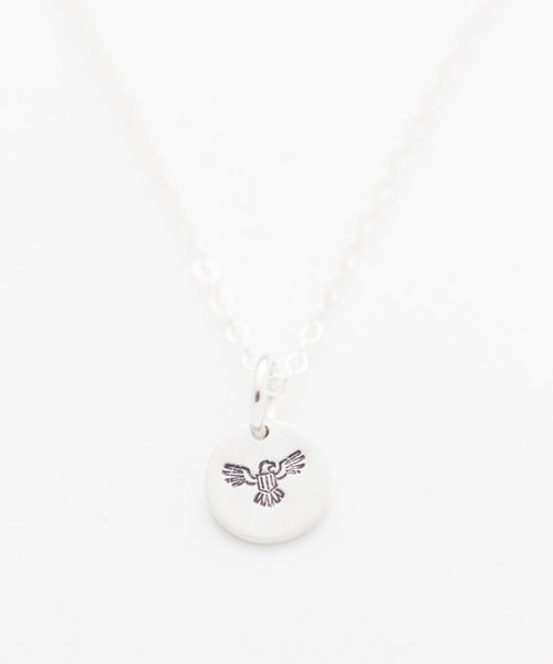Bald Eagle Tiny Coin Necklace