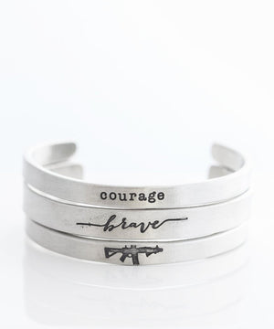 'Courage' Cuff Bracelet