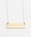 'Fearless' Bar Necklace