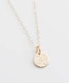 Dumbbell Tiny Coin Necklace