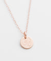 Dumbbell Tiny Coin Necklace