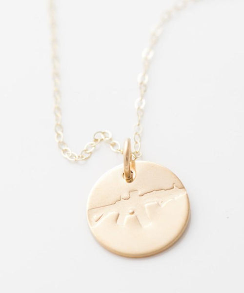 Freedom Rifle Coin Necklace