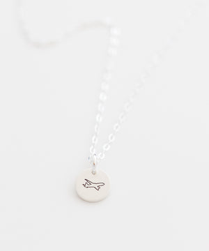 Incoming Jet Tiny Coin Necklace