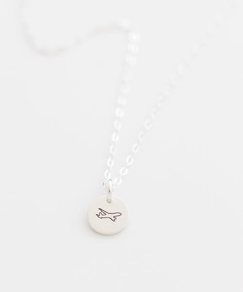 Incoming Jet Tiny Coin Necklace