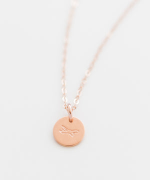 Incoming Jet Tiny Coin Necklace