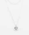 United Hearts tiny coin necklace