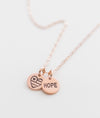 United Hearts + Hope Tiny Coin Necklace