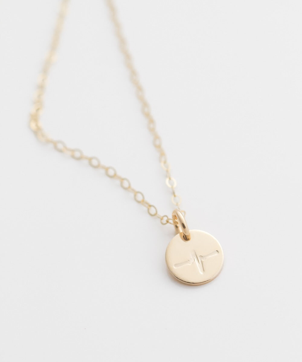 Heartbeat Coin Necklace
