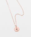 Simple Cross Tiny Coin Necklace