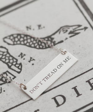 ‘Don’t Tread On Me” Bar Necklace