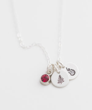 Wildland Fire Tiny Coin Necklace
