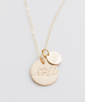 'Let’s Roll' Bravery Coin Necklace