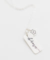 'Brave' Tag + Law Enforcement Badge Tiny Coin Necklace